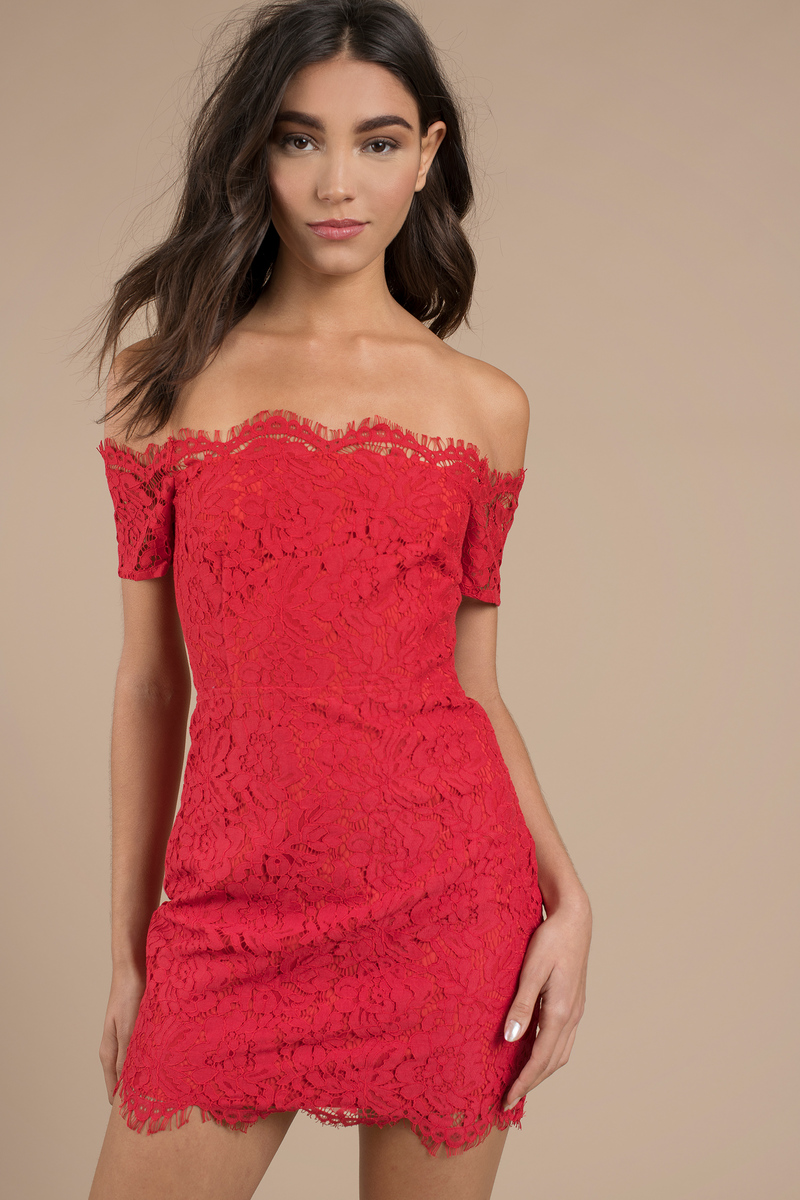 Red Bodycon Dress - Cocktail Dress - Stunning Red Dress ...