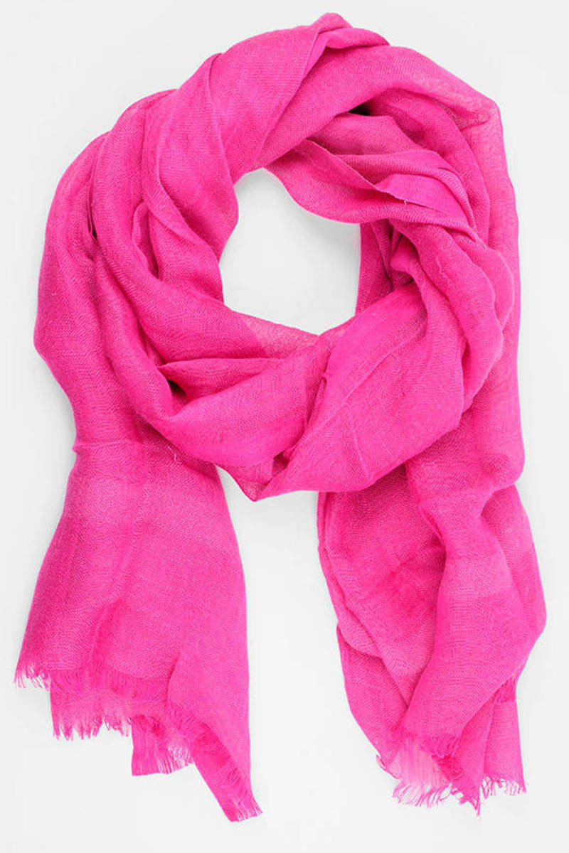 Boyfriend Italian Linen Scarf in Romance - $75 | Tobi US