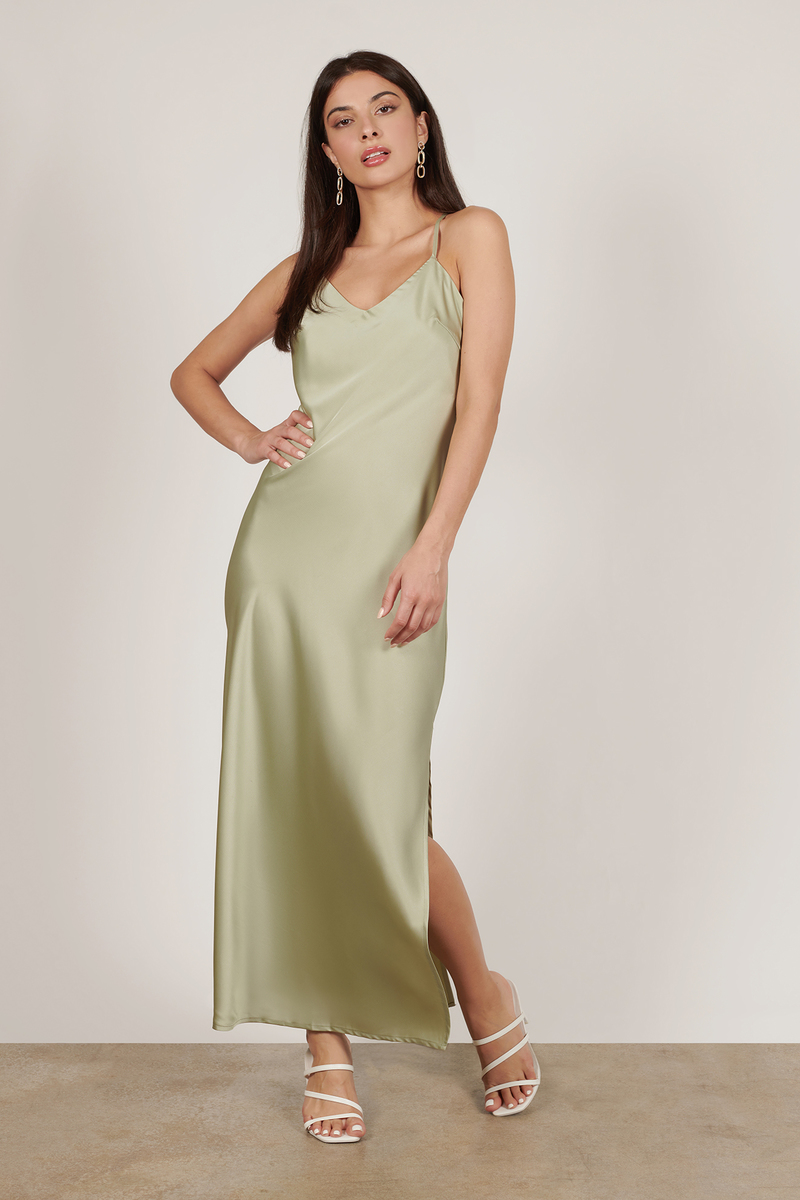 Sage Green Slip Dress Online Sale, UP ...