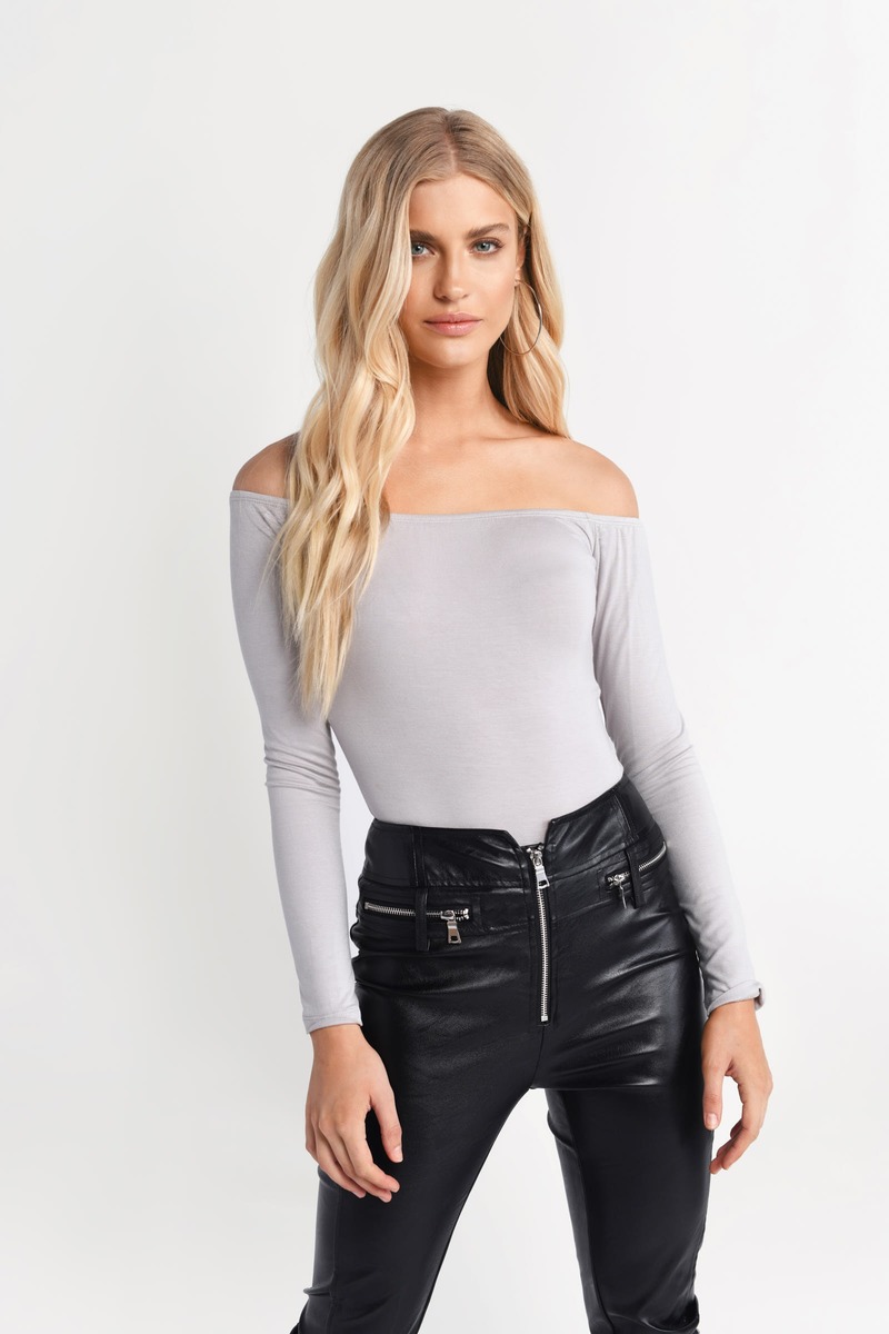 off the shoulder bodysuit