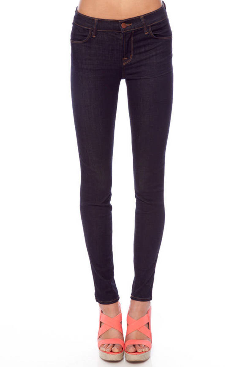 Super Skinny Mid-Rise Jeans in Starless - $180 | Tobi US