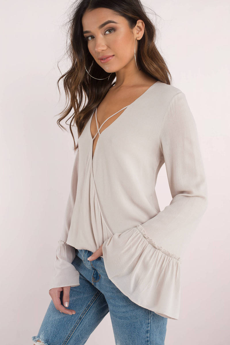 flowy wrap top