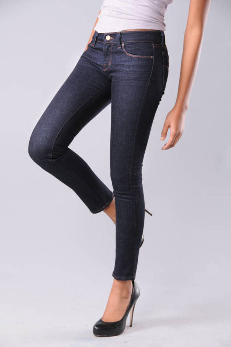 j brand low rise skinny jeans