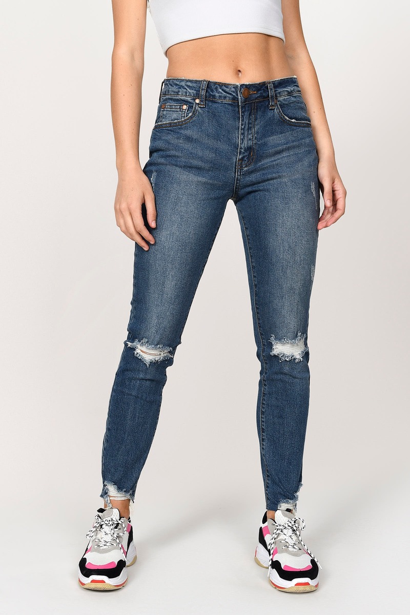 ripped jeans mid rise