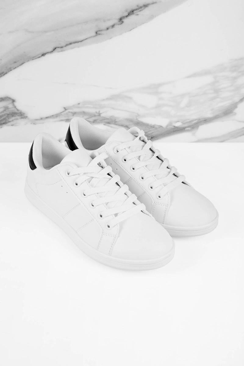 low top sneakers white