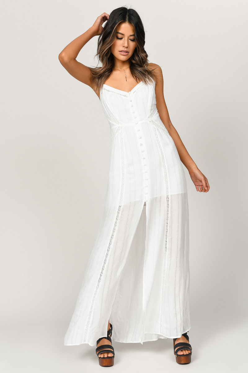 thin white dress