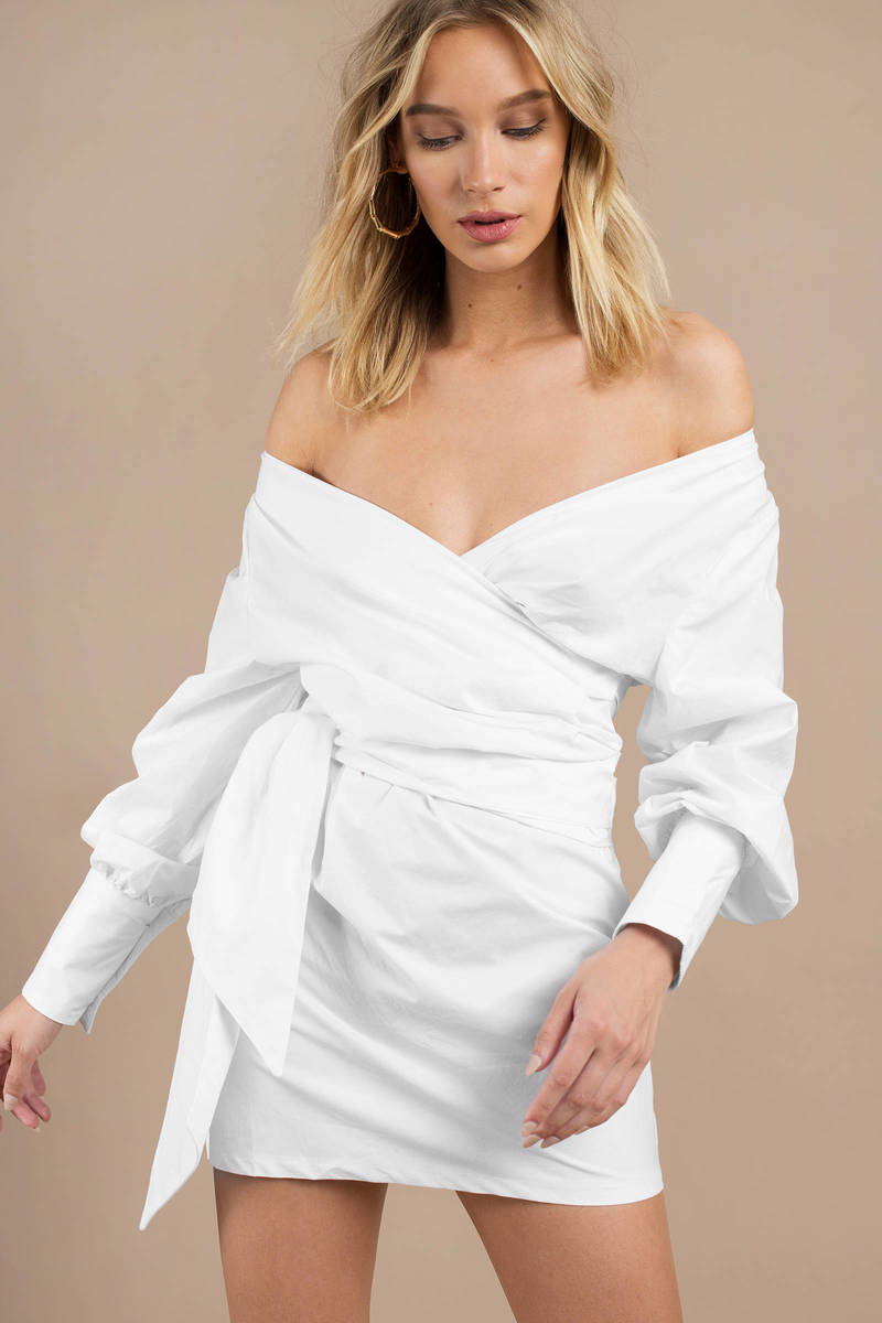 off the shoulder wrap