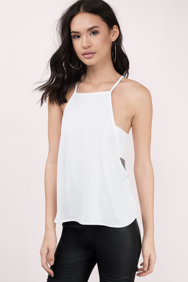 Download Side View Layered Top in White - $8 | Tobi US