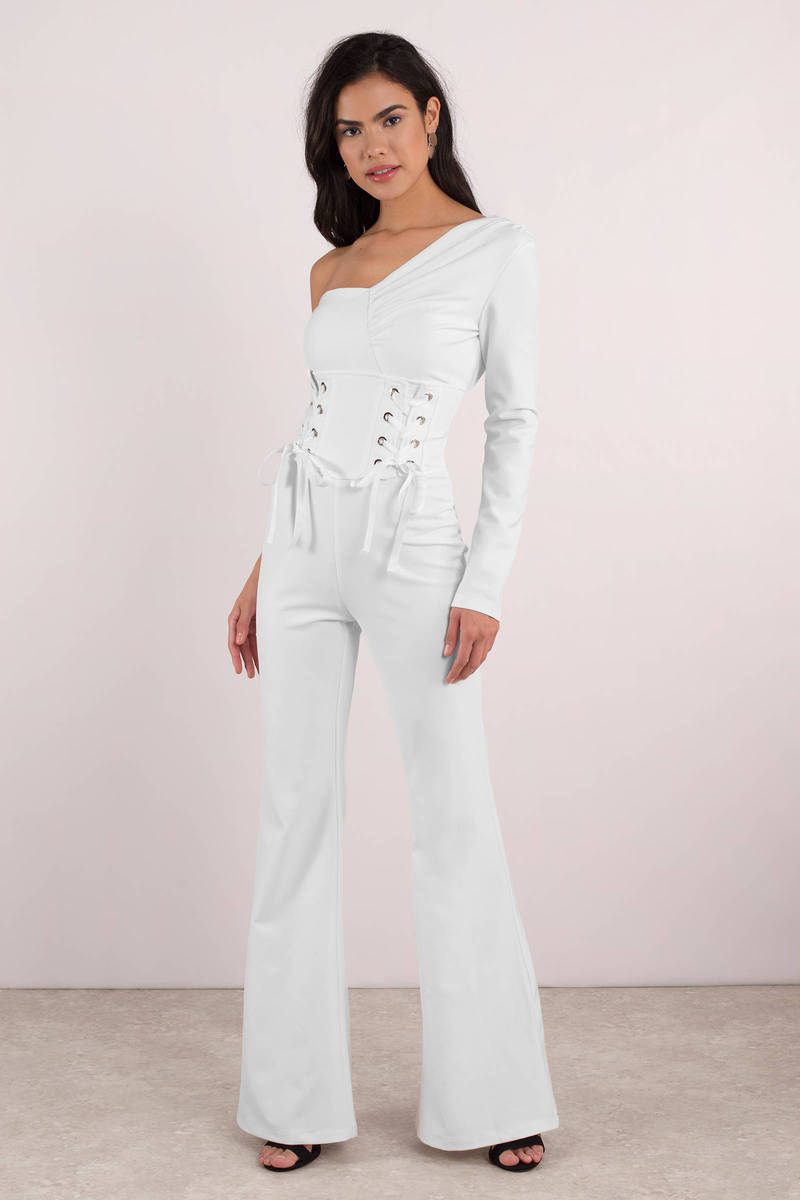 tiger mist white jumpsuit