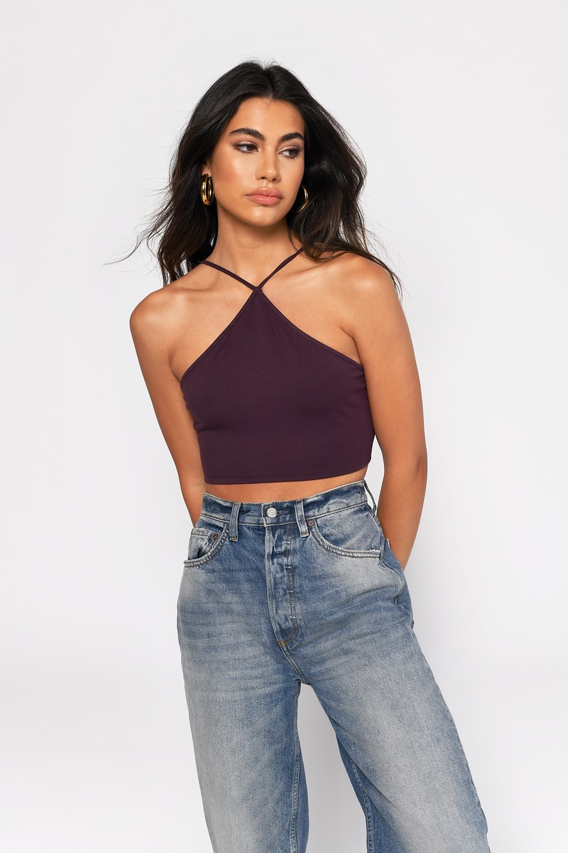 Cute Black Crop Top Lace Up Top Black Crop Top 9 Tobi Us