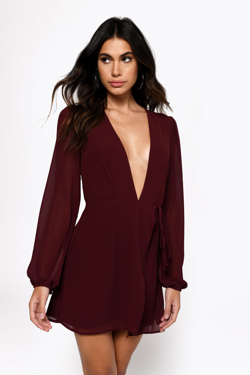 Long Sleeve Flowy Wrap Dress Sale Online, UP TO 63% OFF |  www.aramanatural.es