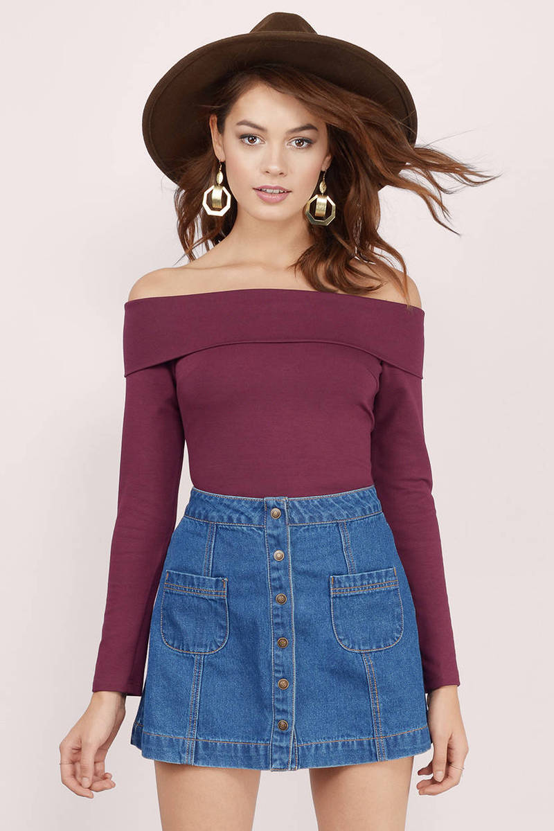 formal off shoulder top