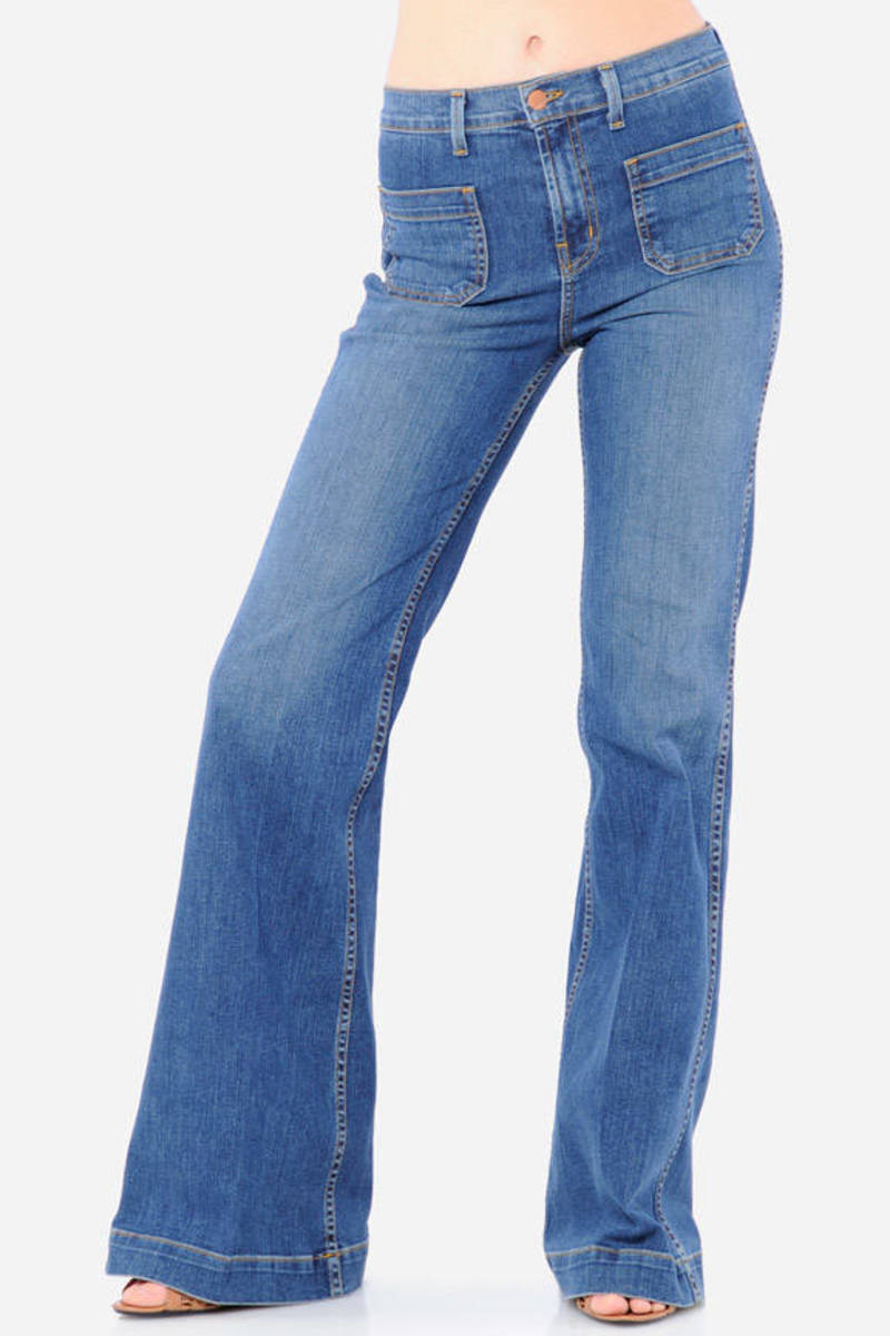 Bette 70's Wide Leg Jeans in Wonderama - $109 | Tobi US