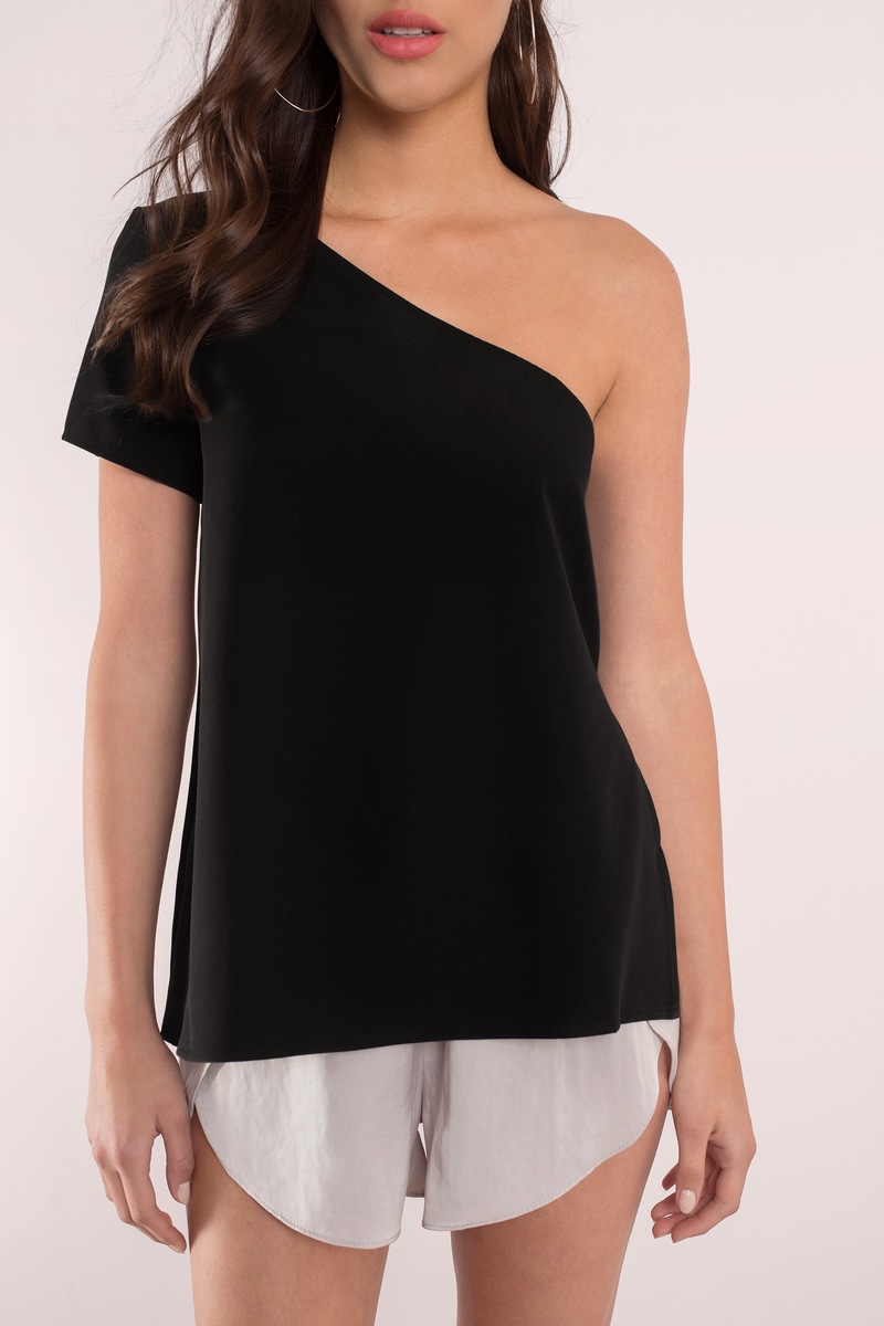 Trendy White Blouse - Off Shoulder Blouse - $34.00