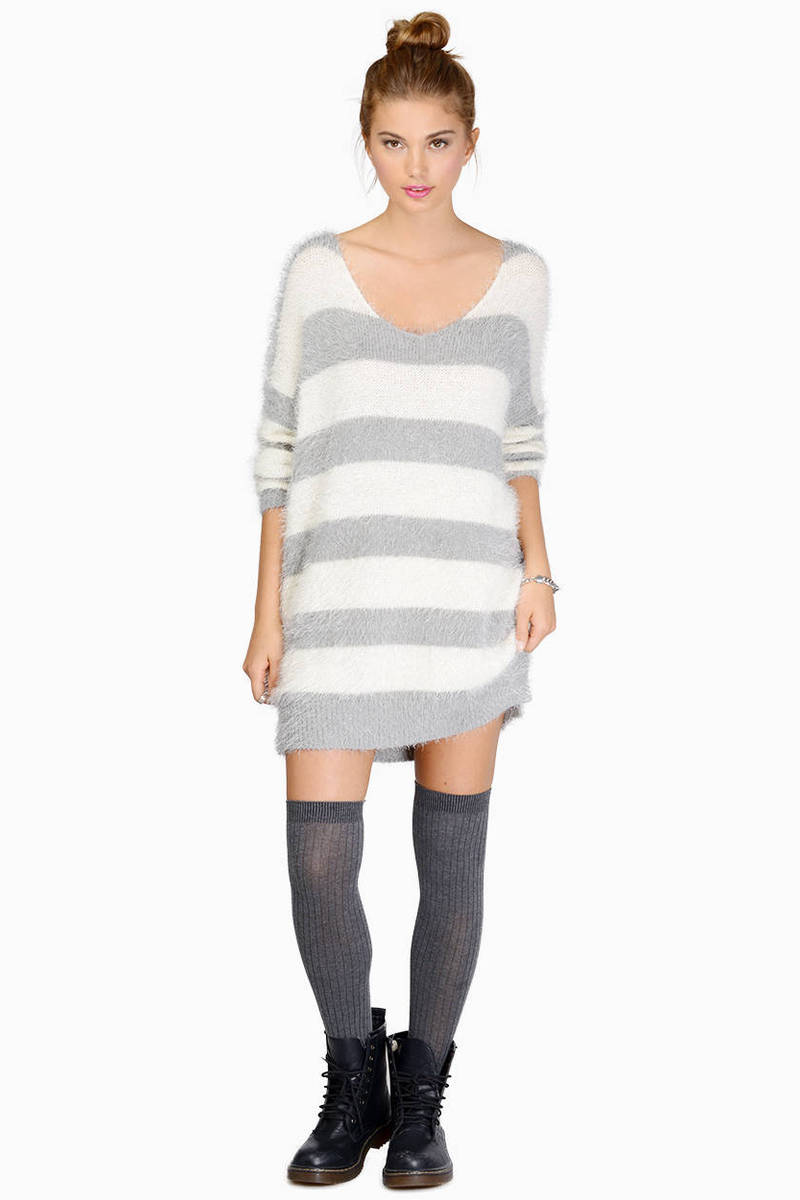 Black & White Sweater - Stripped Sweater - A Line Sweater - $16 | Tobi US
