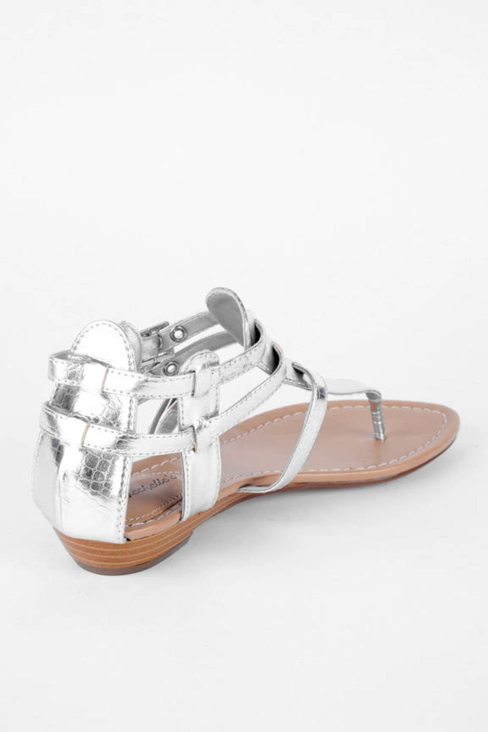 Celine Gladiator Sandals in Silver - $11 | Tobi US