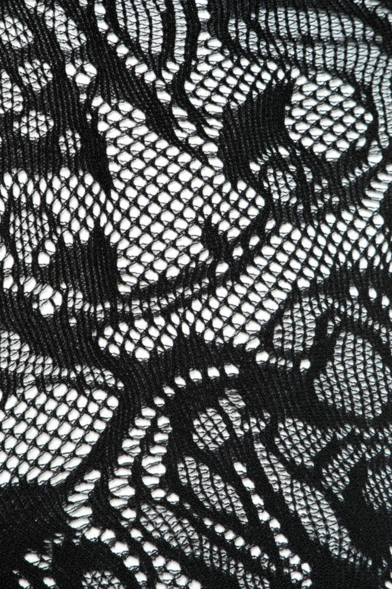 Floral Fishnet Tights In Black Tobi Us