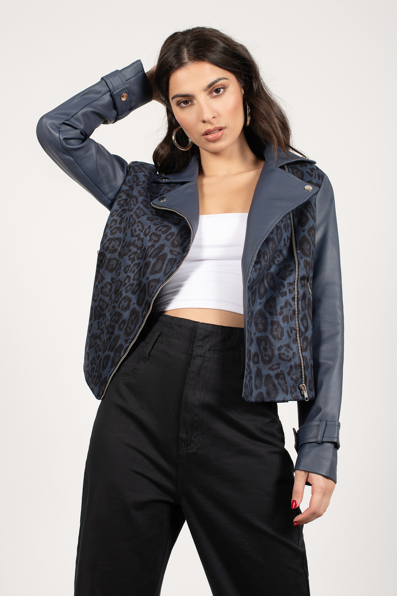 The Wild Side Jacket in Taupe Multi - $37 | Tobi US