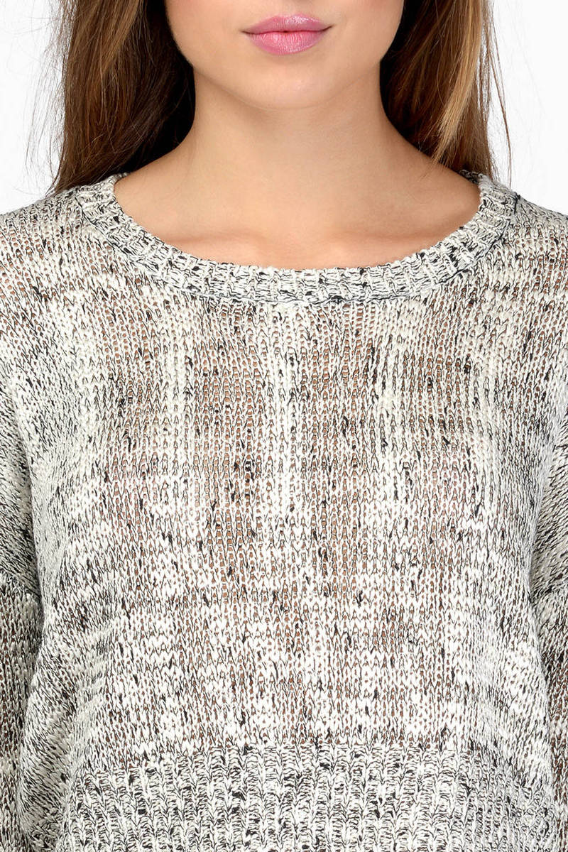 cropping knit sweater