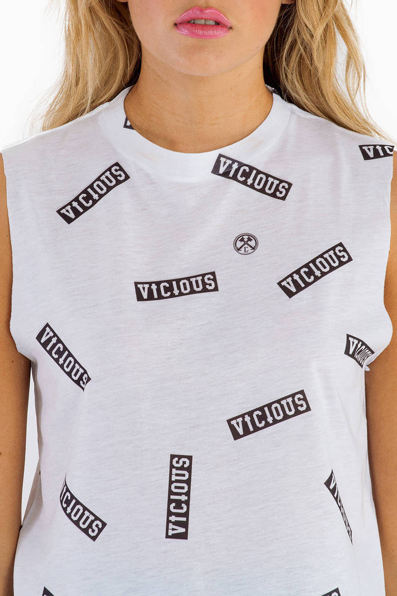 Civil Clothing Vicious Allover Muscle Tee | Tobi