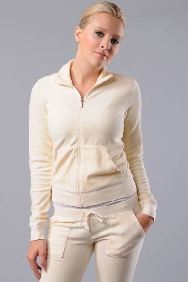 beige juicy couture tracksuit