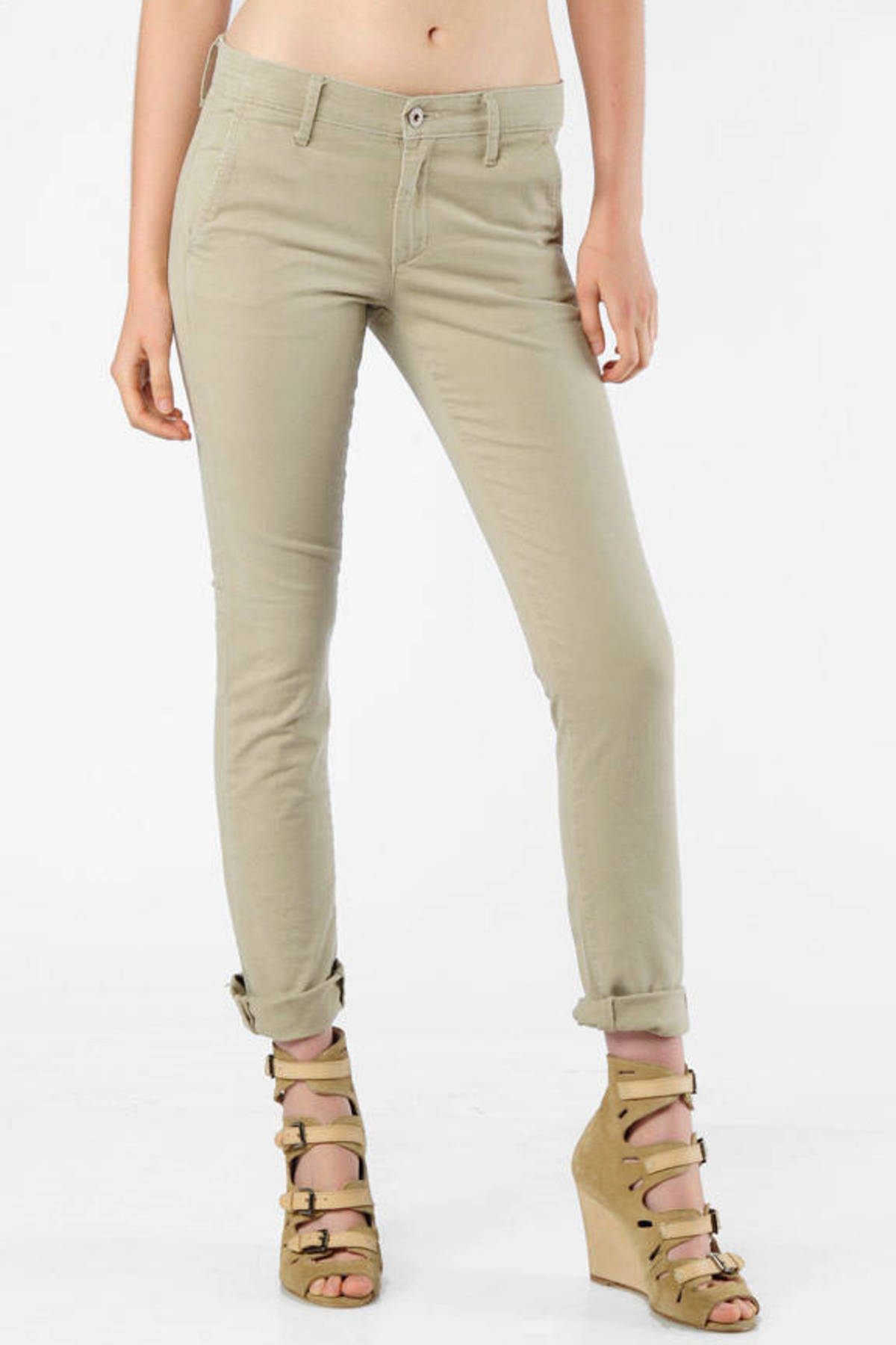 slim khaki pants