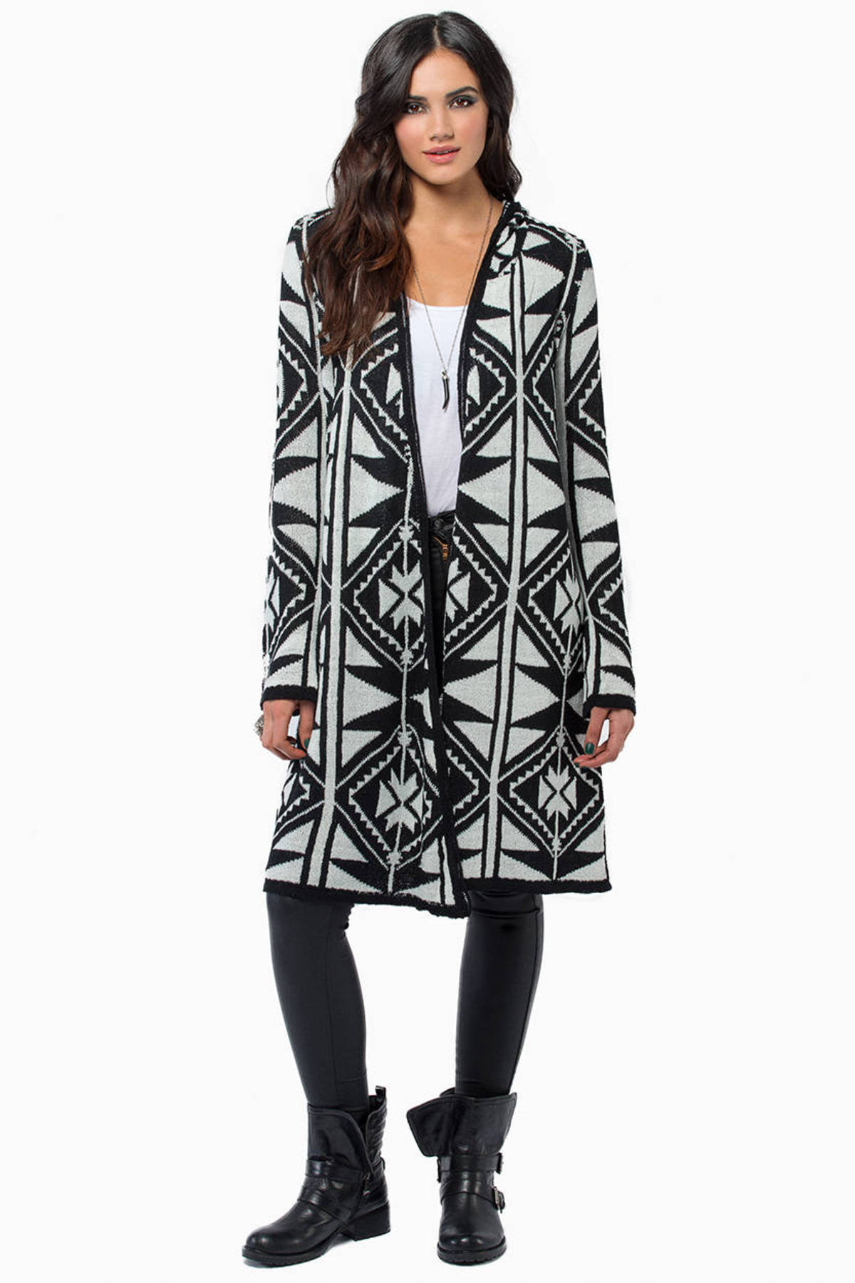 sabra coat in black check