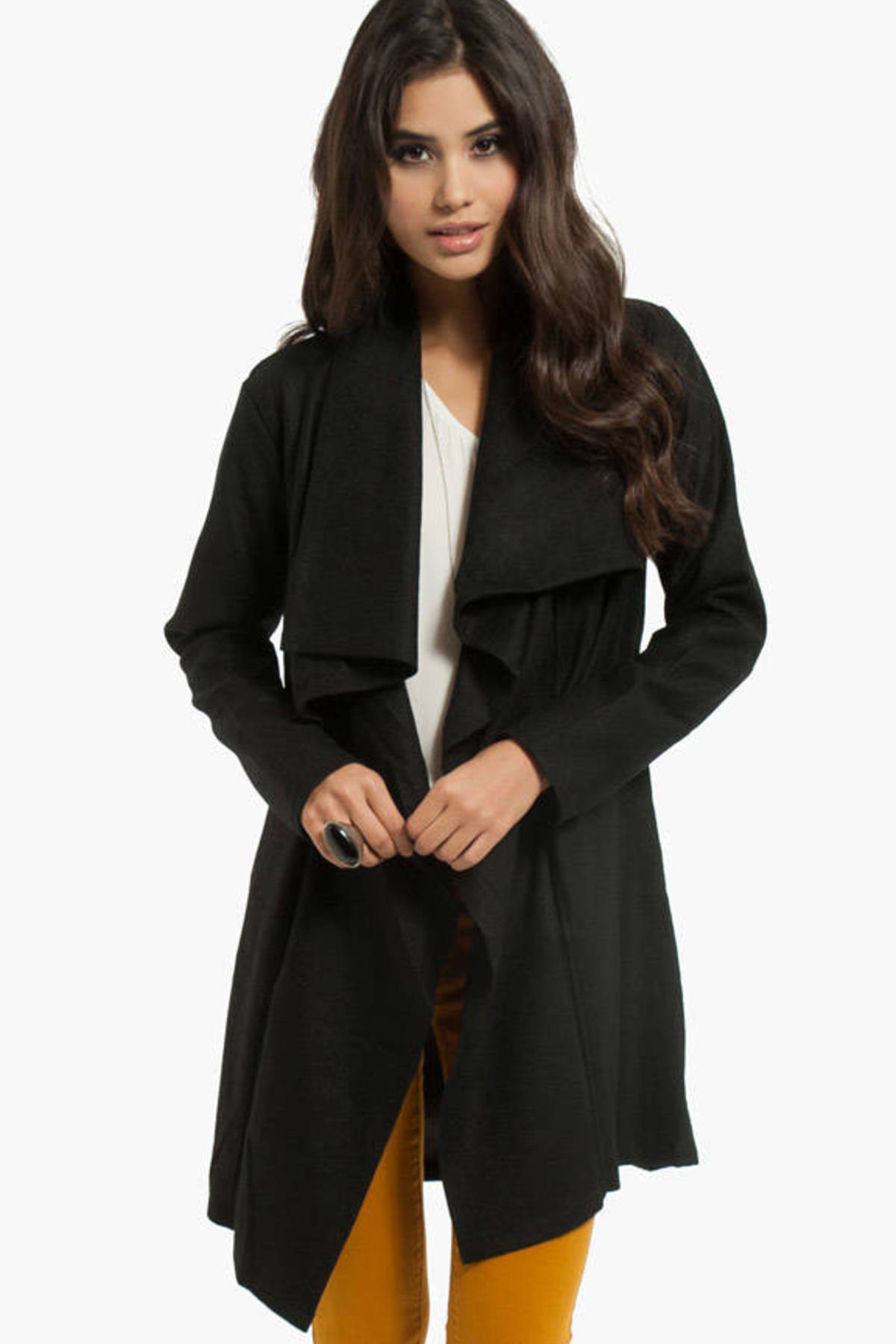 Autumn Crisp Coat in Black - $76 | Tobi US