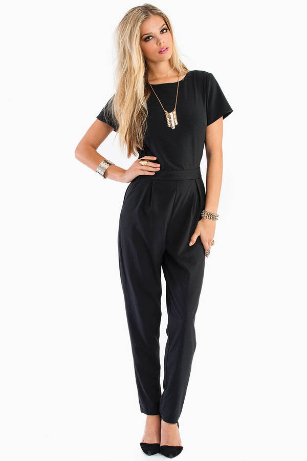 Because Of You Jumpsuit in Black - $72 | Tobi US