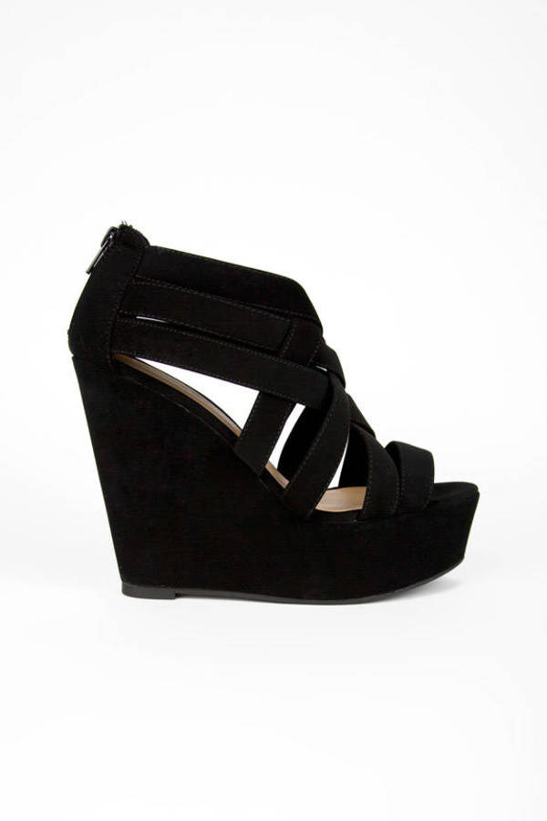 Berta Wedge Shoe in Black - $48 | Tobi US