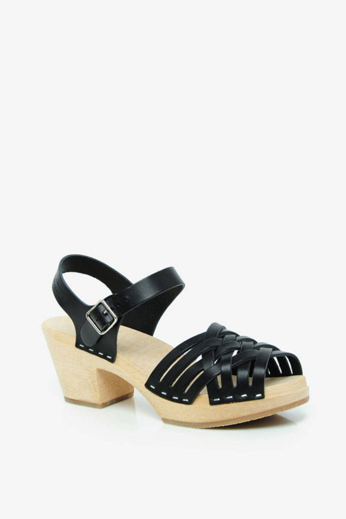 Braided Sandal Clogs in Black - $129 | Tobi US