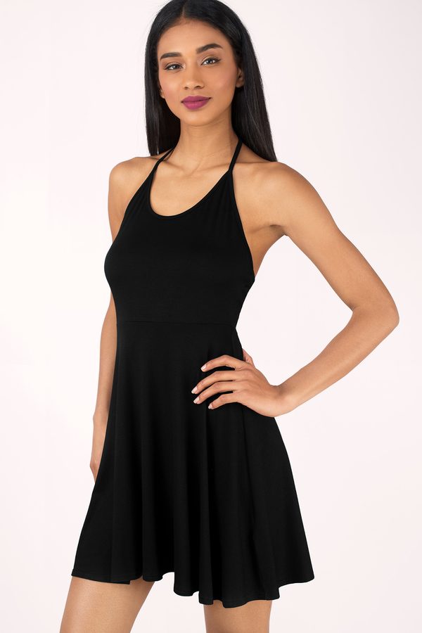black courage to say skater dress