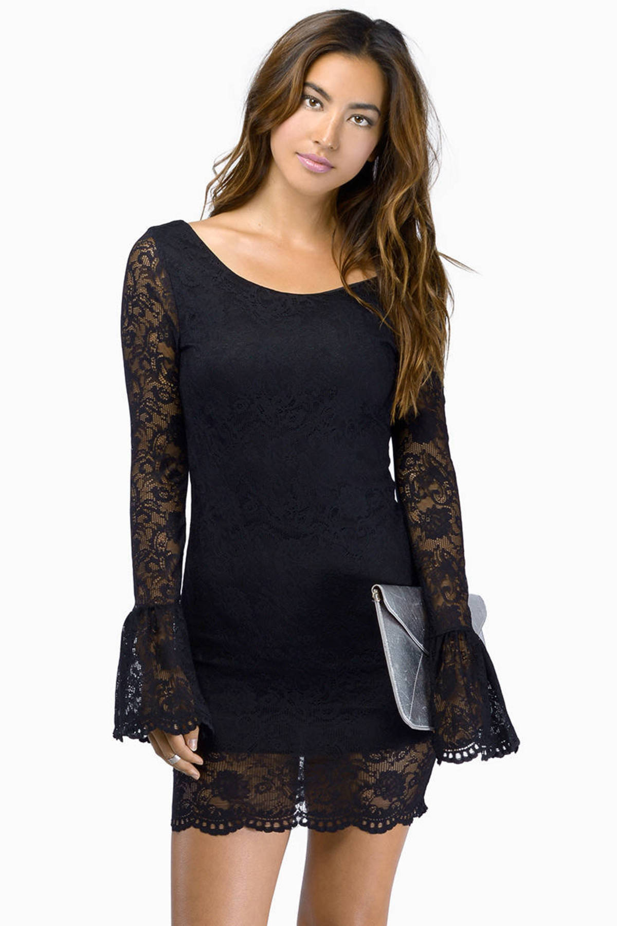 Embrace Lace Dress in Black - $16 | Tobi US