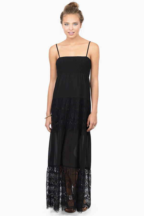Cute Black Maxi Dress - Black Dress - Sheer Dress - $13 | Tobi US
