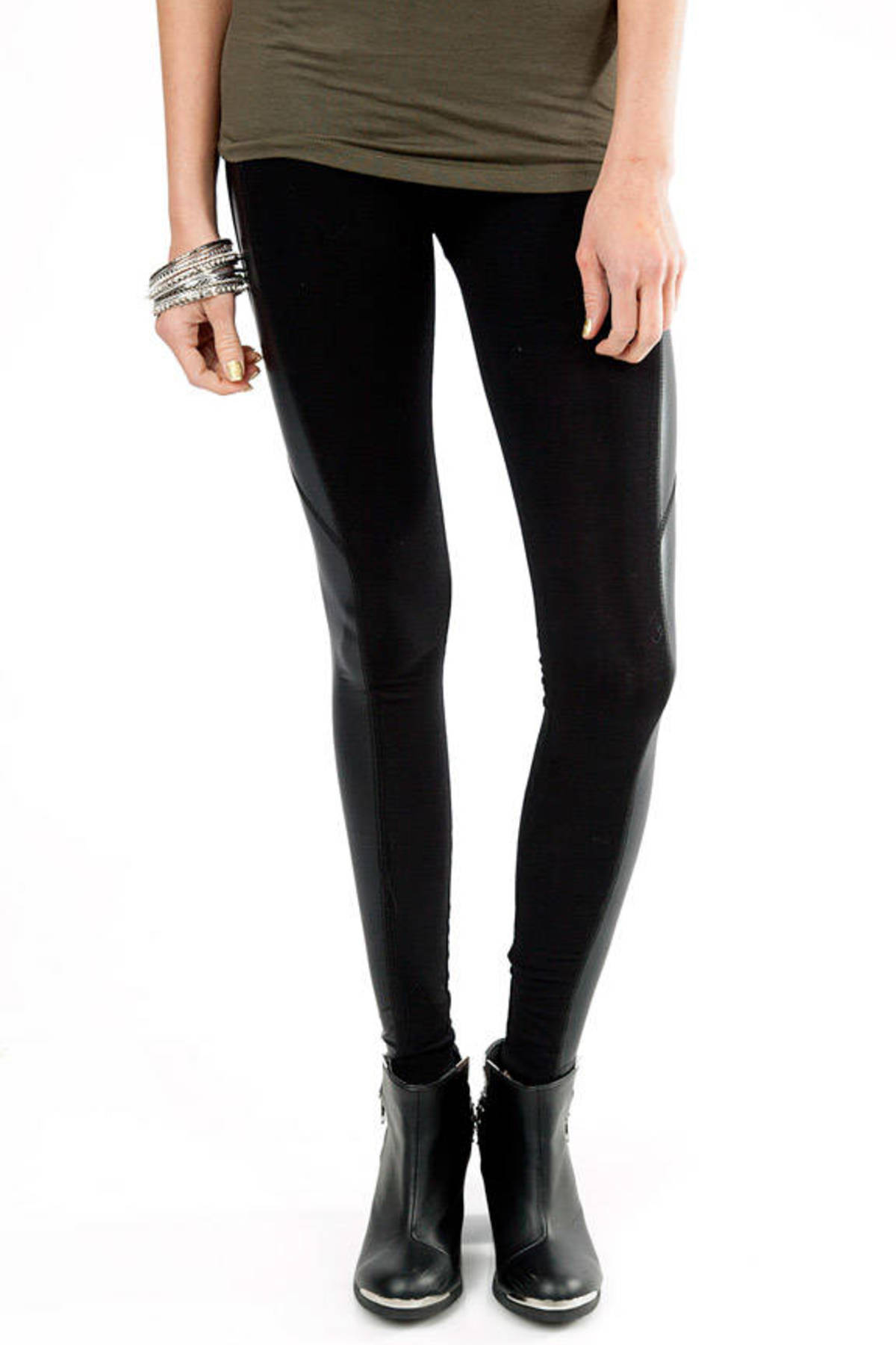 Harley Panel Leggings in Black - $30 | Tobi US