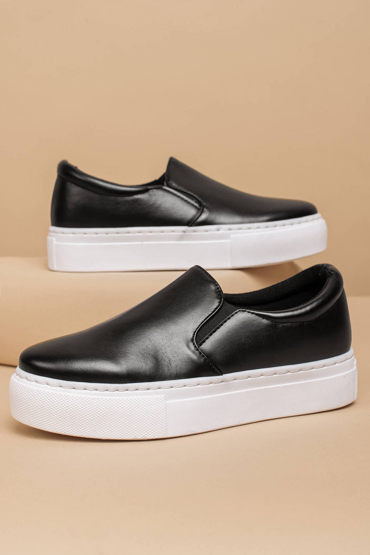Jordyn Slip On Sneakers in Black - $58 | Tobi US