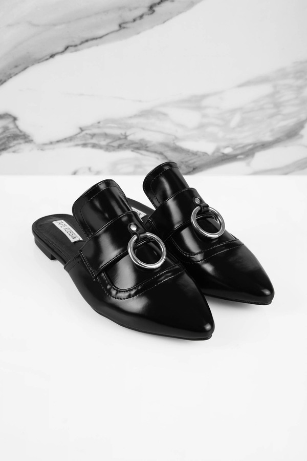 cute black mules