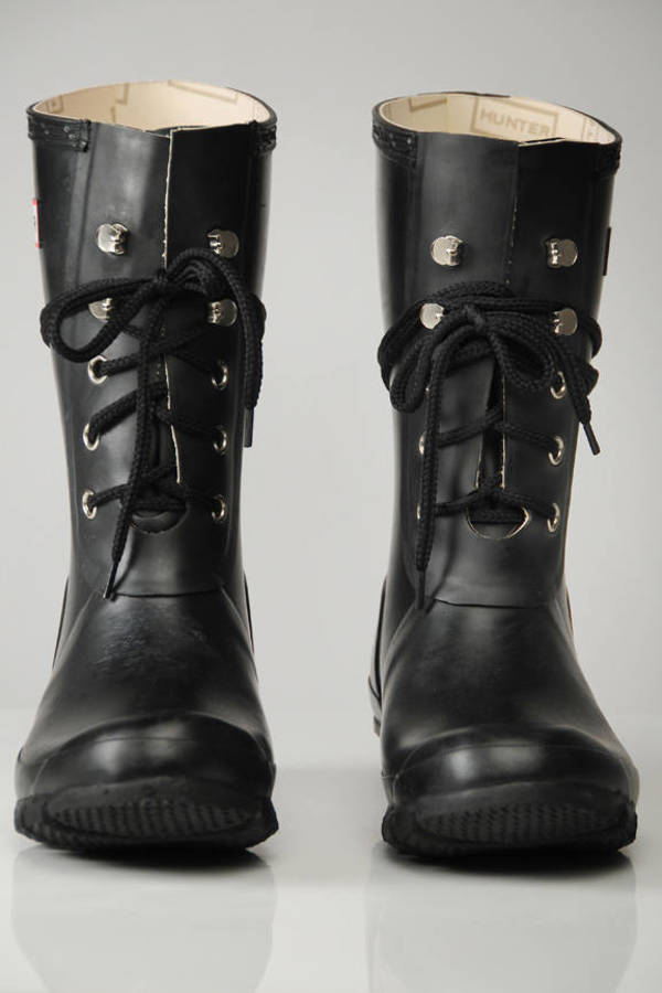 hunter lace boots