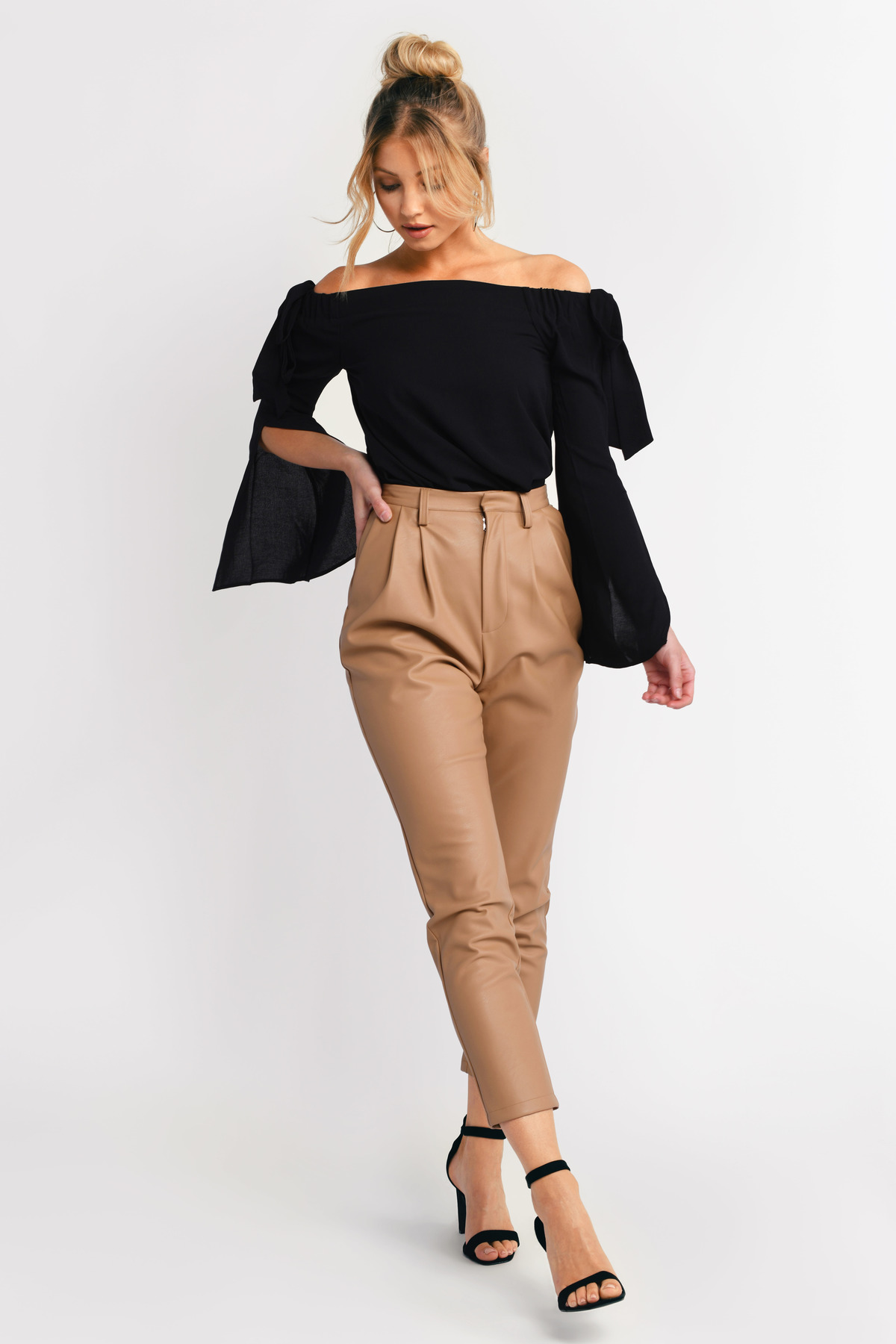 Tiffany Off Shoulder Blouse in Black - $14 | Tobi US