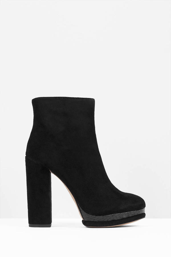 Black Boots - Ankle Boots - Platform Boots - Black Shoes - $240 | Tobi US