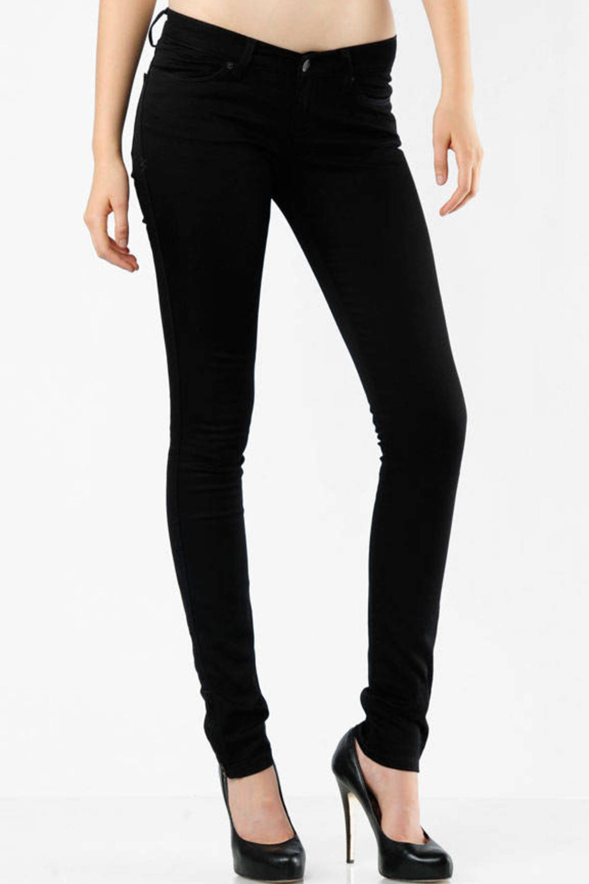 Super Skinny Zip Jeans in Black Widow - $118 | Tobi US