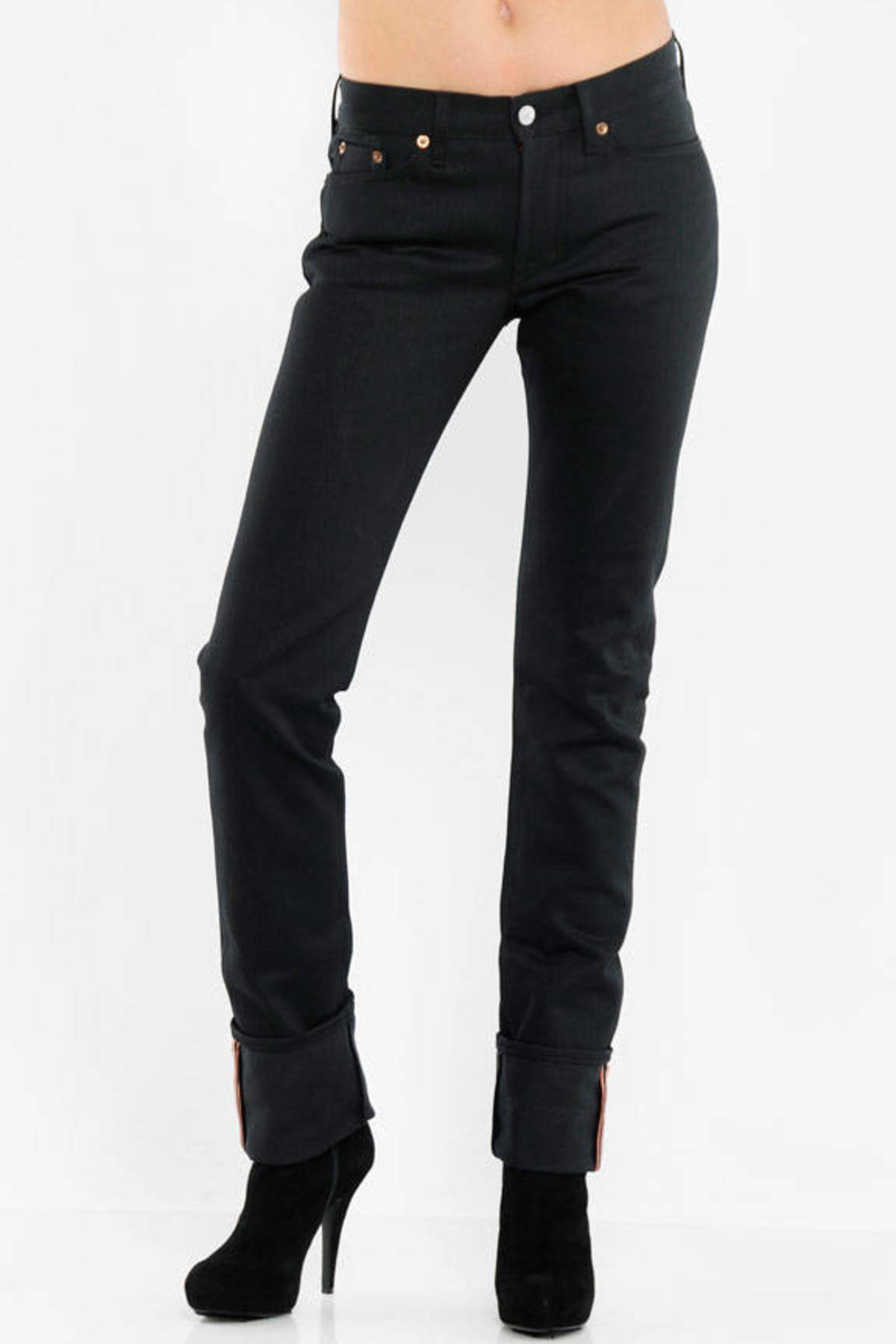 skinny straight leg jeans