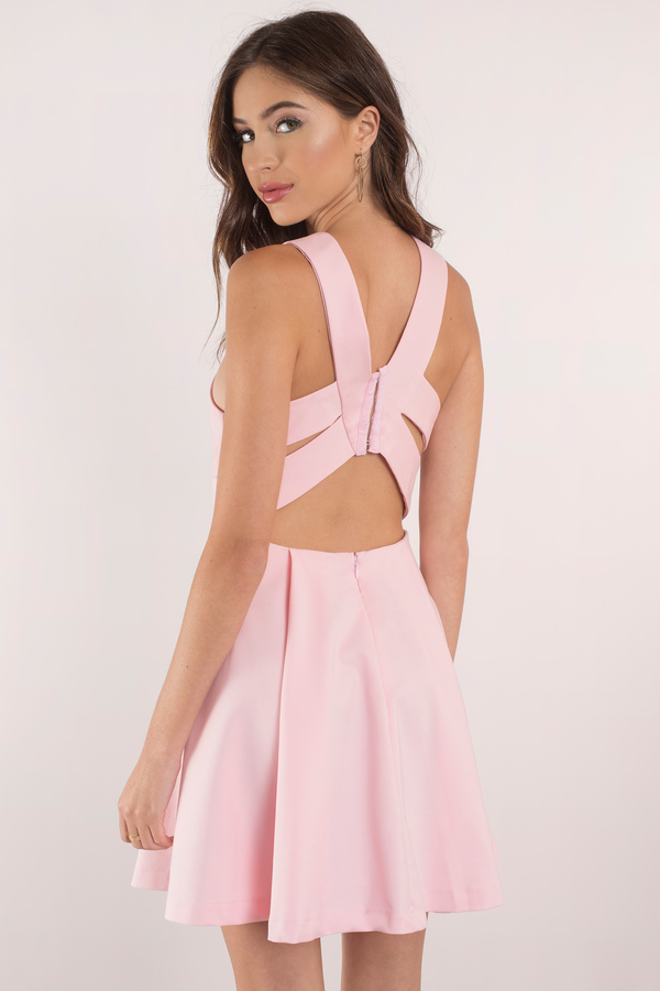 sexy blush pink dress