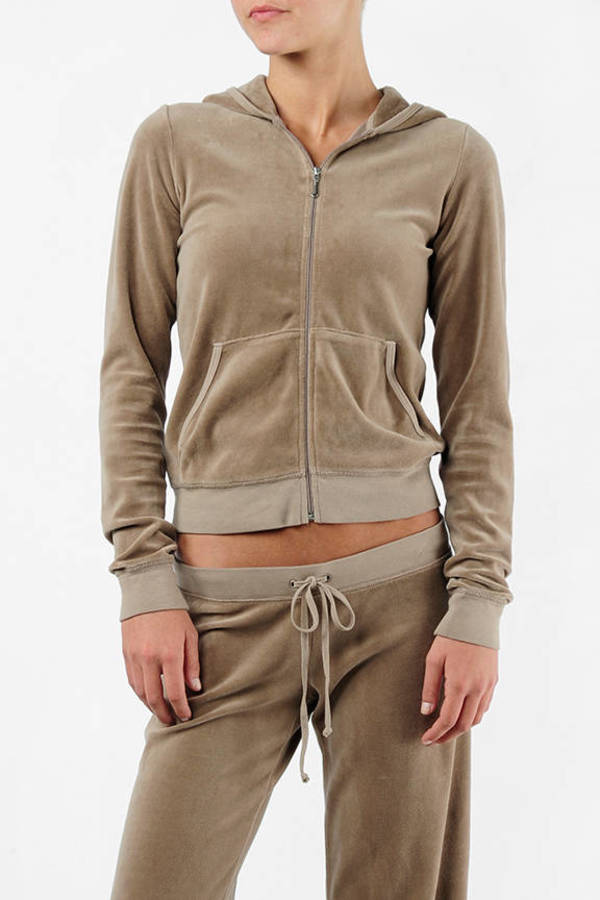 light brown zip up hoodie