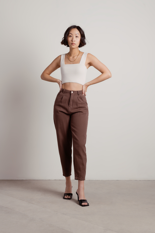 high waisted jogger dress pants