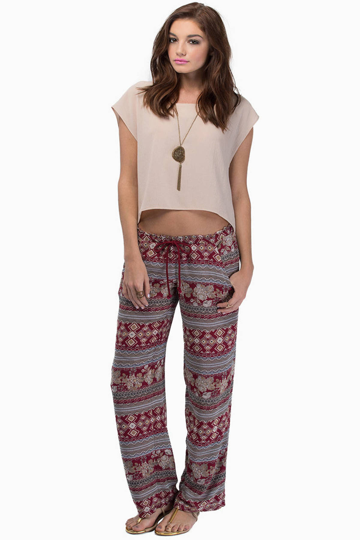 aztec print pants