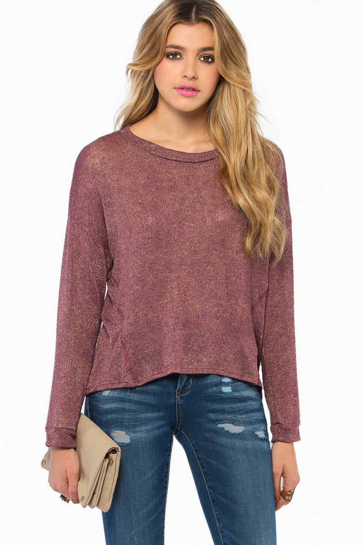 Red My Sunday Afternoon Sweatshirt - $18 | Tobi US