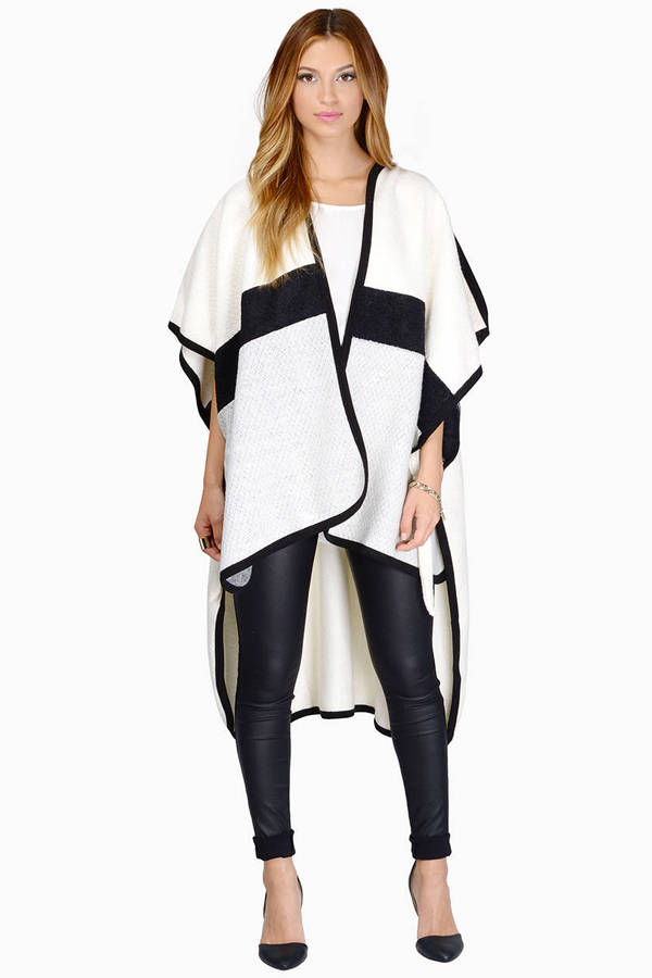 cream blanket coat