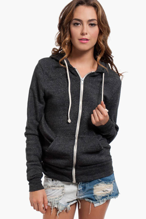 Sweatshirts & Hoodies for Women | Cropped Hoodies, Black | Tobi