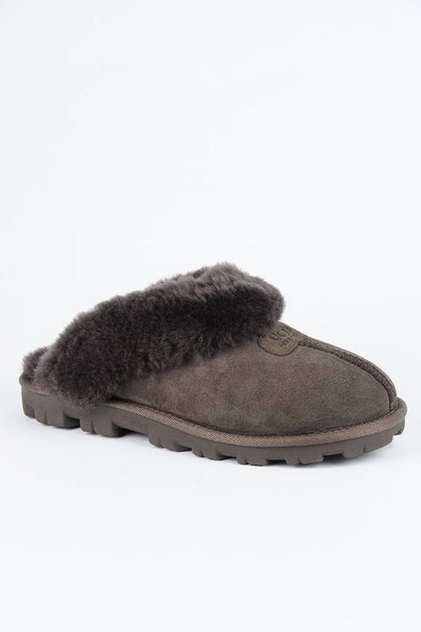 Brown Coquette Sheepskin Walking Slipper - $60 | Tobi US